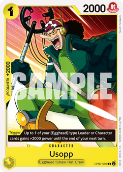 OP07-099 One Piece Card Game TCG Usopp (C) Yellow 500 Years 4X Playset English - Image 2