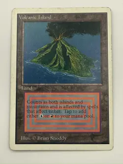 Volcanic Island, Magic the Gathering, Unlimited Edition, Dual Land - Image 2