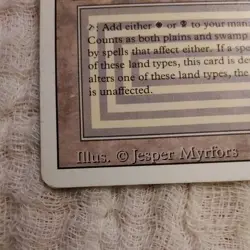 MTG Revised Edition Scrubland! 1994 Vintage Magic! - Image 2