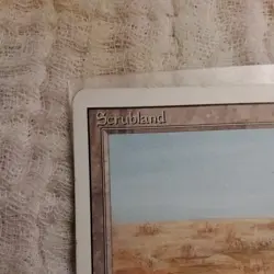 MTG Revised Edition Scrubland! 1994 Vintage Magic! - Image 5