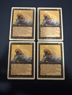 4x Drain Life Revised Playset NM Unplayed MTG Magic The Gathering Free Shipping - Image 1