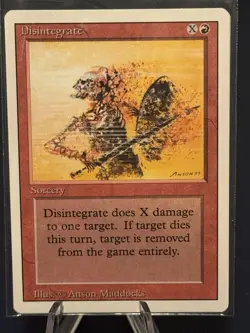 MTG - Magic The Gathering - Disintegrate X 3 - Revised/4th Edition - NP/NM! - Image 3