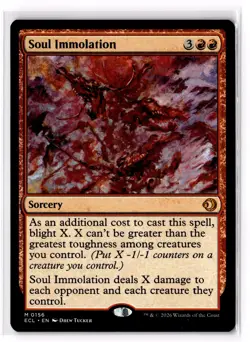 Soul Immolation 156 Lorwyn Eclipsed Normal NM - Image 1