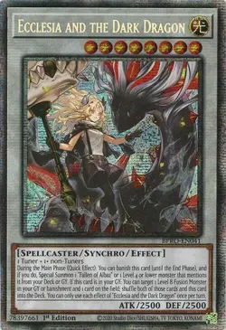 Near Mint, English Yu Gi Oh Ecclesia and the Dark Dragon - BPRO-EN041 - Starligh - Image 1
