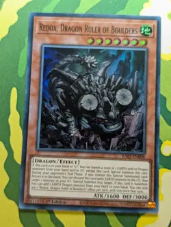 Redox, Dragon Ruler of Boulders RA03-EN008 Super Rare 1st Edition YuGiOh TCG - Image 1