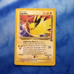Zapdos 23/53 WoTC Vintage Black Star Promo Pokemon TCG Card 2000 check pics - Image 1