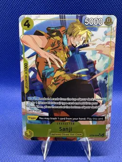 Sanji ST29-004 SR English One Piece TCG Card Game Alt Art - Image 1