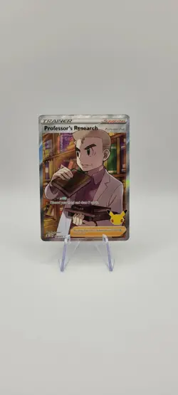 Pokemon TCG: Professor's Research 024/025 Ultra Rare Full Art Card NM - Image 1