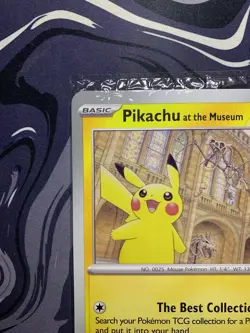 Pikachu At The Museum Jumbo Pokemon Promo Card -Natural History Museum - In Hand - Image 4
