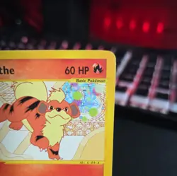 Pokemon TCG Growlithe Vintage WOTC Card 51/147 Aquapolis 2002 LP+ - Image 3