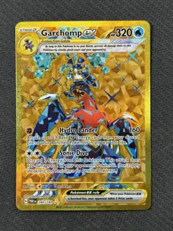Garchomp EX 260/182 Sv04: Paradox Rift Holo Hyper Rare Pokemon Card NM Gold - Image 1