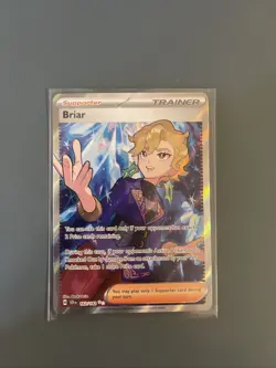 Briar Stellar Crown Holo Card 163/142SV07 Near Mint Condition - Image 1