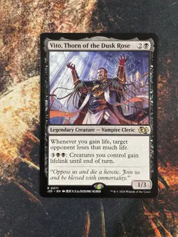 Vito, Thorn of the Dusk Rose (Anime) - MTG Foundations Jumpstart, NM - Image 1