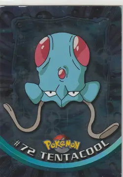 Pokemon Topps #72 Tentacool Holo Foil - Image 1