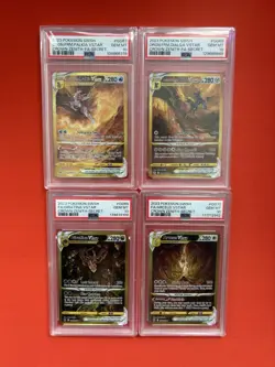 PSA 10 Pokemon Crown Zenith Gold VStar Set Of 4 Arceus Giratina Dialga Palkia - Image 1