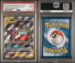 PSA 9 Pokemon TCG Mega Sableye & Tyranitar Tag Team Gx Holo #226 - Image 5