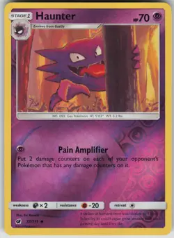 Pokemon TCG Haunter Uncommon Reverse Holo SM - Crimson Invasion 37/111 - Image 1