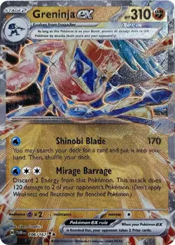 Moderately Played, English Pokemon Holo Greninja ex - 106/167 - Promo - GameStop - Image 1