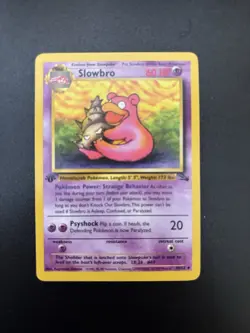 Slowbro 43/62 - Uncommon Fossil 1st Edition Pokemon - LP - Image 1