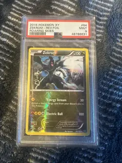 2015 Pokemon XY Zekrom - Reverse Holo Roaring Skies Mint 9 - Image 1