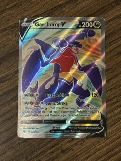 Pokemon Garchomp V (Full Art) Ultra Rare SWSH10: Astral Radiance 178/189 NM - Image 1