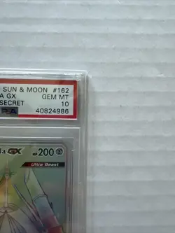 POKEMON ULTRA PRISM CELESTEELA GX #162 SECRET RARE HOLO PSA 10 Magcargo Lot - Image 3