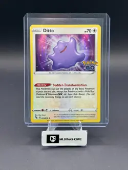 Ditto Pokemon Pokemon Go 053/078 Holo Rare Holofoil Near Mint - Image 1