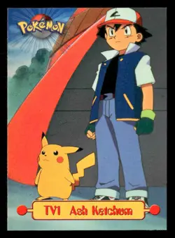 Topps Pokemon TV Series 1 #TV1 Ash Ketchum - Image 1