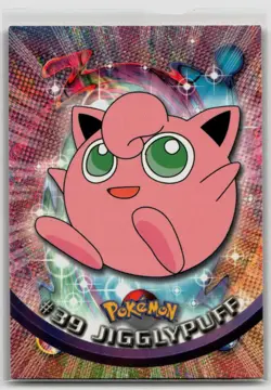 Jigglypuff #39 Topps Series 1 Black Logo Pokemon LP - Image 1
