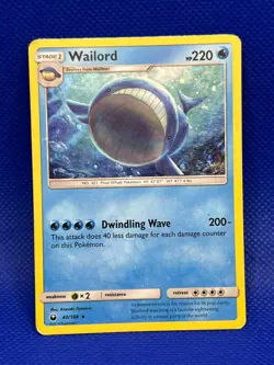 Pokemon Tcg Wailord 40/168 Cosmos Holo Celestial Storm - Image 1