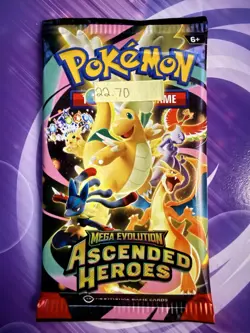 VERY HEAVY! 22.70g Pokemon TCG Ascended Heroes Booster Pack (SEALED) GOD PACKU! - Image 3