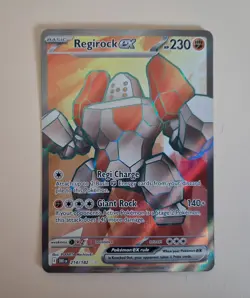 Pokemon TCG Regirock Ex 214/182 Destined Rivals - Holo - Rare - NM/M Pack Fresh - Image 1
