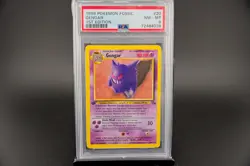 1999 Pokemon Fossil 1st Edition Gengar #20 PSA 8 | Vintage - Image 1