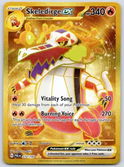 Skeledirge ex 272/193 (NM) - SV02: Paldea Evolved - Hyper Rare - Pokemon TCG - Image 1