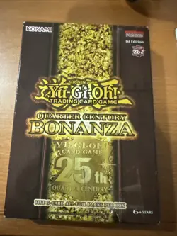 Yugioh Quarter Century BONANZA 5 PACK 1st Edition Booster Tuck Box NEW - Image 1