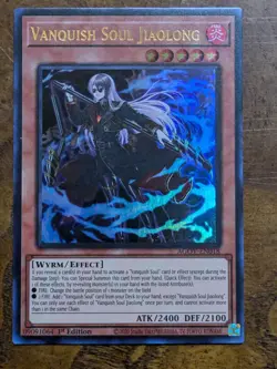 Vanquish Soul Jiaolong AGOV-EN018 Ultra Rare 1st Edition Near Mint Yu-Gi-Oh! - Image 1
