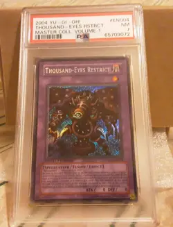 Yugioh Thousand Eyes Restrict 2004 Master Collection Limited Edition EN004 PSA 7 - Image 1