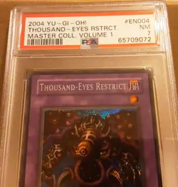 Yugioh Thousand Eyes Restrict 2004 Master Collection Limited Edition EN004 PSA 7 - Image 2