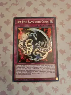 Yugioh Red-Eyes Fang With Chain LDS1-EN021 Secret Rare Limited Edition NM - Image 1