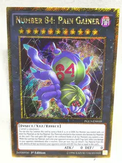 Number 84: Pain Gainer PGL3-EN010 Premium Gold: Infinite Gold 1st Edition LP - Image 1