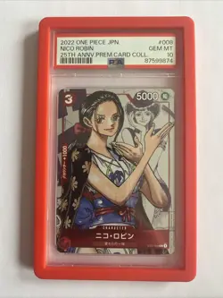 Nico Robin Alt Art | PSA 10 | 25th Anniversary | ST01-008 | One Piece TCG | JP - Image 1