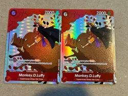 LOT OF 2 Monkey.D.Luffy Gift Collection 2023 Boar Exclusive Promo NM One Piece - Image 1