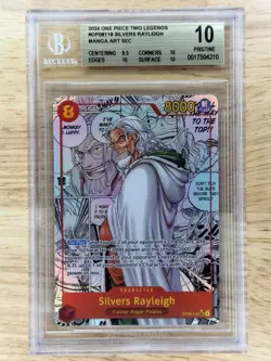 BGS10 Silvers Rayleigh OP08-118 Manga Parallel (SEC) Two Legends ONE PIECE - Image 1