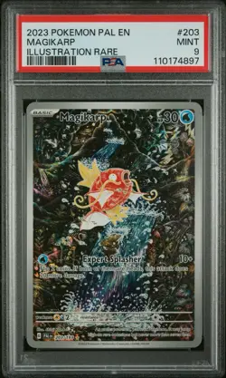 Pokemon TCG Magikarp Scarlet & Violet Paldea Evolved Holo Card 203/193 PSA 9 - Image 1