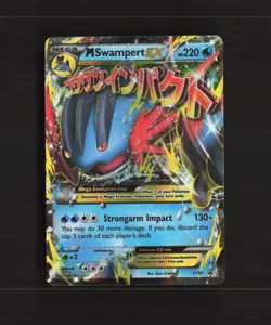 Mega M Swampert EX XY87 XY Black Star Promo Holo Pokemon Card MP - Image 1