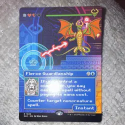 Magic: The Gathering Fierce Guardianship Instant Secret Lair Drop Blue 1823 - Image 1