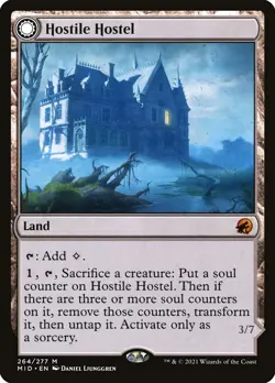 MID HOSTILE HOSTEL 1x Magic Innistrad Midnight Hunt MTG NM - Image 1
