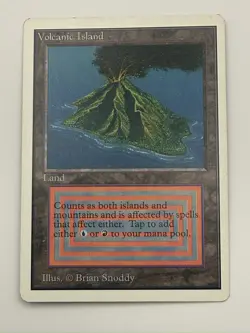 Volcanic Island, Magic the Gathering, Unlimited Edition, Dual Land - Image 3