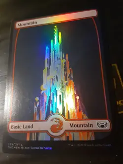 Mountain 279 Full art FOIL , Streets of New Capenna , NM ,MTG, FREE SHIPPING - Image 2