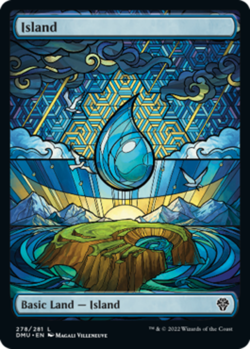 1 x Island (278) - Foil - Showcase - Dominaria United - NM-Mint - MTG - Image 1